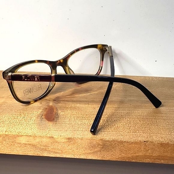 NEW Rx'able Eyeglass Frame, FLOWER, glasses brown barrymoore, women 50-19-140 - Picture 3 of 6